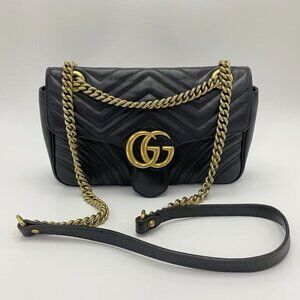 Gucci GG Marmont Gold Vintage Shoulder Bag Crossbody Bag